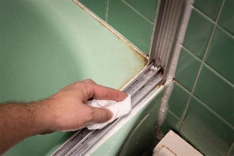cleaning shower stall doors